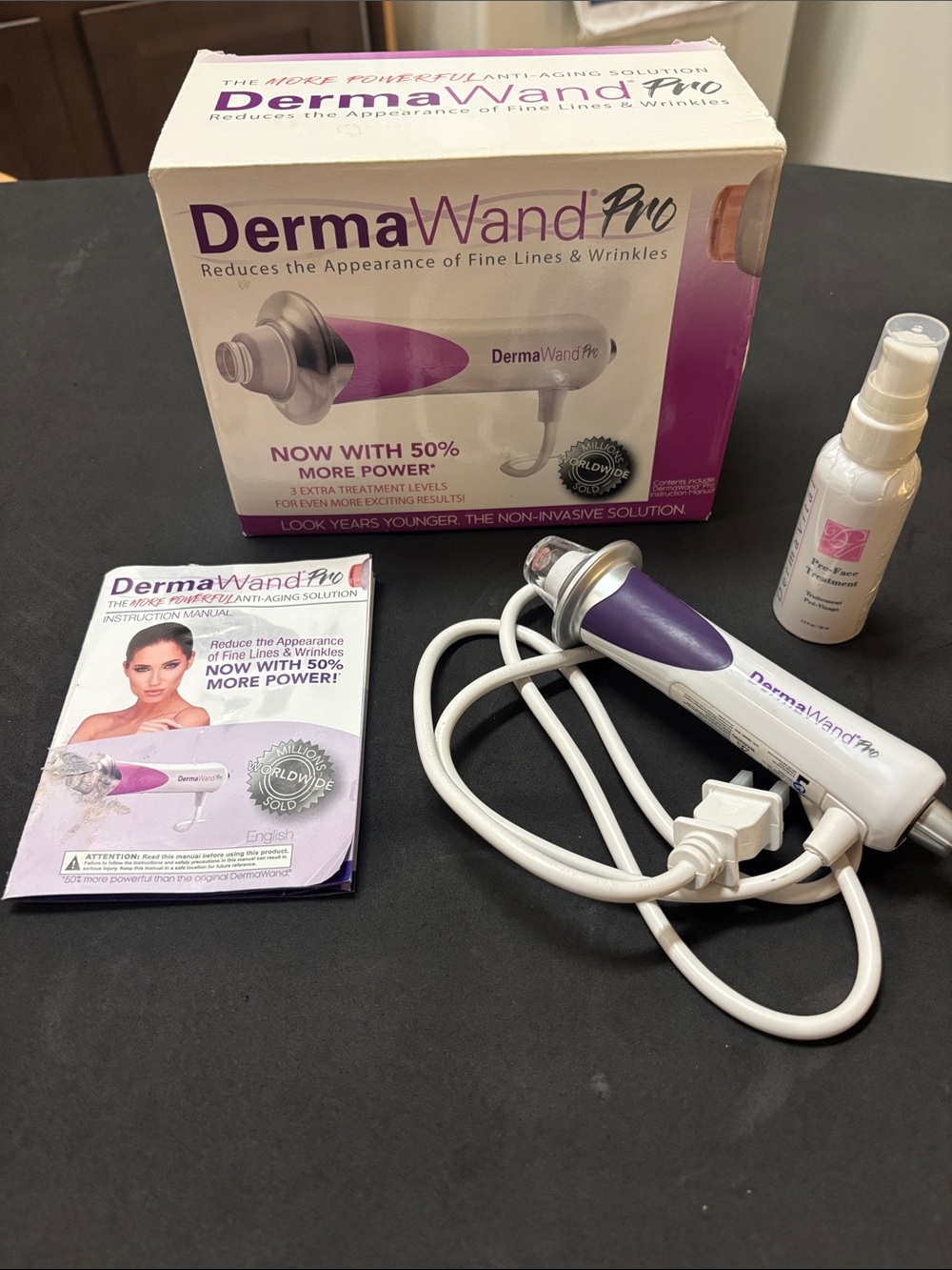 Derma Wand Pro Anti-Aging Facial wand USED